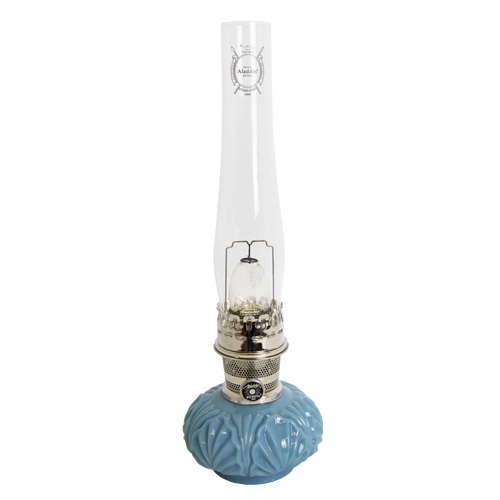 Aladdin Georgia Blue Genie II Shelf Oil Lamp | Lehman's Aladdin Georgia Blue Genie II Shelf Oil Lamp | Lehman's