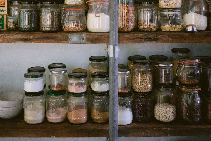 food supply in pantry