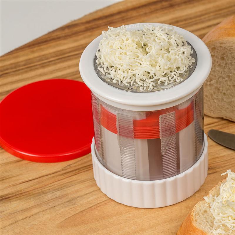 Another very cool butter tool: grate even rock-hard cold butter into light, fluffy swirls - instantly spreadable, even right out of the refrigerator. At Lehmans.com.
