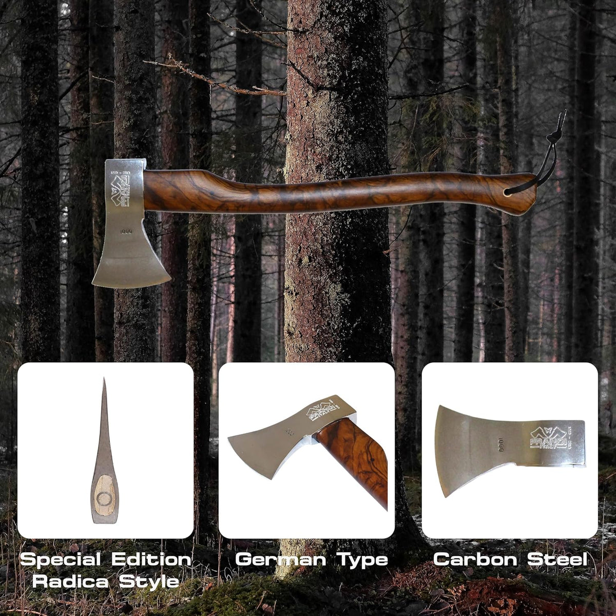Prandi German Axe Limited Edition, 2.20-Lb Head