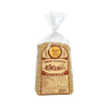 Clear plastic bag filled with small, golden ladyfinger popcorn kernels labeled Amish Country with a vintage-style brown design, featured in Kitchen & Food and Snacks and Sweets collections.