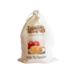 Natural fabric drawstring bag of handcrafted Lehman’s apple pie flavored pancake mix, featuring an illustration of apple pie pancakes, ideal for Kitchen & Food, Pantry, Dry Goods and Mixes, Best Sellers, and Promo Eligible collections.