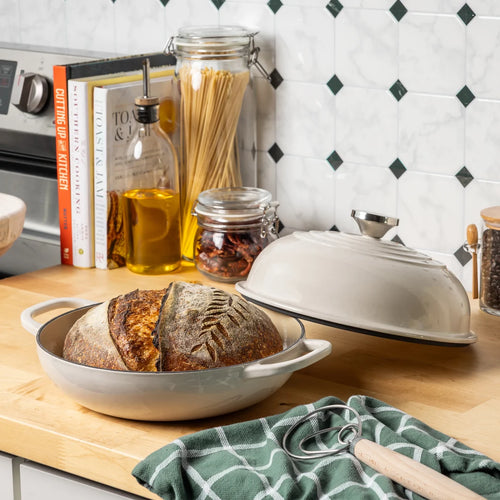 Lodge Enameled Cast Iron Bread Oven - 10.35" Oyster