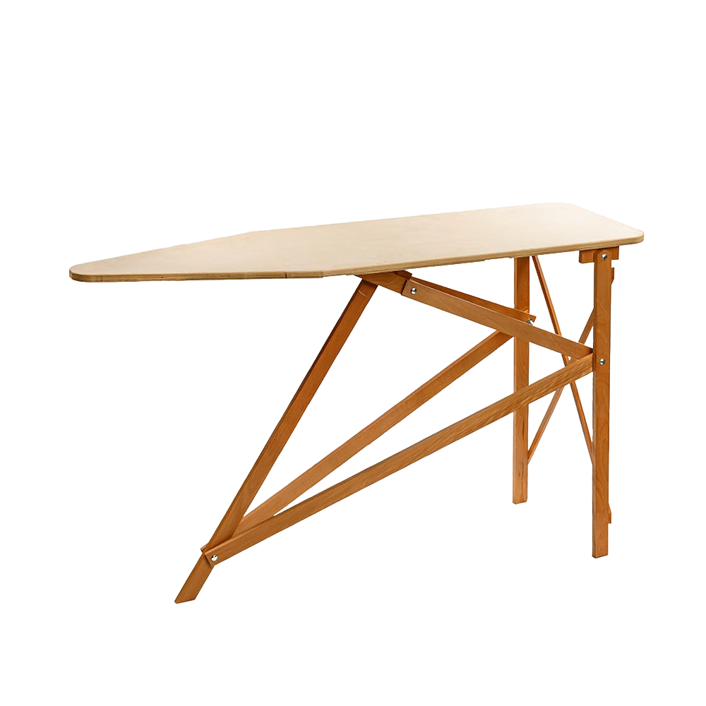 Handcrafted Amish wooden ironing board featuring solid maple and birch construction, designed for durability and stability in Home & Decor, Laundry Supplies, and USA Made collections.