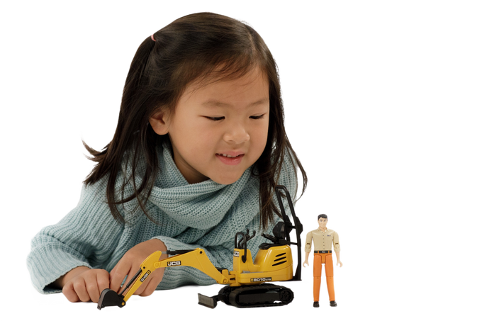 Bruder Toys JCB 8010 CTS Micro Excavator with Worker