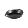 Round cast iron pan with short side handles, crafted for versatile cooking methods, included in Kitchen & Food, Cookware, Cast Iron, Best Sellers, and Promo Eligible collections.