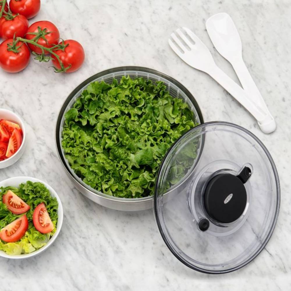 OXO Stainless Steel Salad Spinner | Lehman's