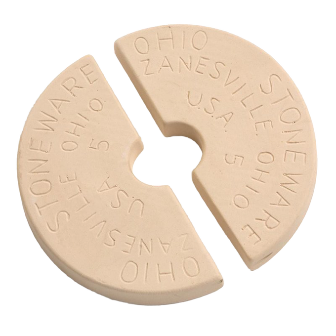 Handcrafted stoneware weight stones made in USA, designed to fit numbered crocks for keeping food submerged during fermenting and pickling in Kitchen & Food, Food Preservation, and USA Made collections.