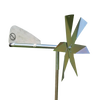 Handcrafted mole deterrent windmill with metal blades and a sturdy post, designed for humane pest control in Farm, Garden & Tool, Lawncare, and Pest Control collections.