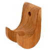 Handcrafted unfinished cherry wood holder with smooth curves and mounting hole, designed for displaying Amish-made noodle cutter, fitting Kitchen & Food, Food Prep, and USA Made collections.