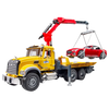 Bruder Toys MACK Granite Tow Truck with Roadster