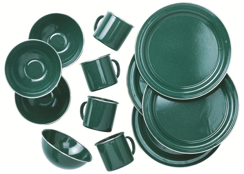Enamelware, green