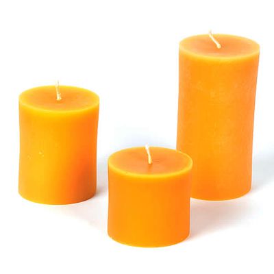 Beeswax Pillars