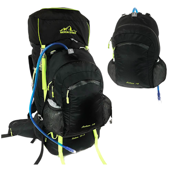 american outback glacier internal frame hiking backpack World Famous Duo 55l + 15L Detachable Pack Custom Painted Fishing Lure Head into the backcountry SKU:CU151MGM category__DYANMIC_SG_CAMPAIGN_99PROMO
