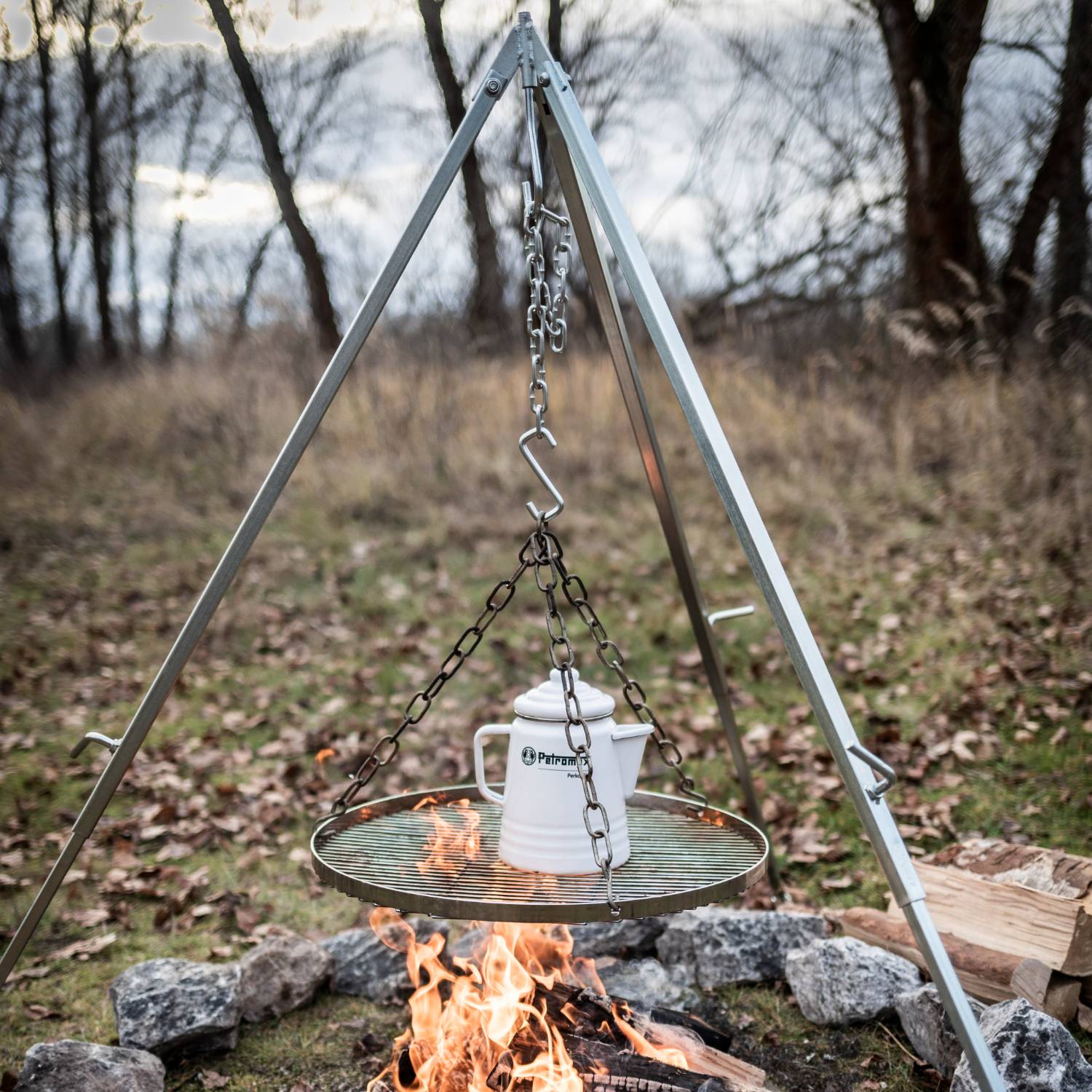Petromax Hanging Grate for Cooking Tripod | Lehman's