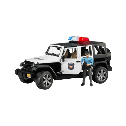 Bruder Toys Jeep Wrangler Rubicon Police Vehicle with Officer