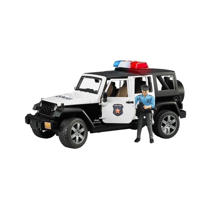 Bruder Toys Jeep Wrangler Rubicon Police Vehicle with Officer
