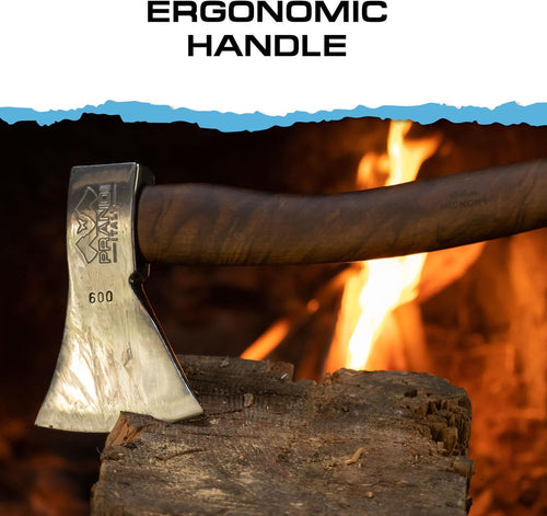 Prandi German Hatchet with Briar Hickory Handle