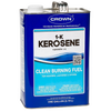 One-gallon metal container of clean burning 1-K kerosene fuel, made in USA, ideal for heaters, lamps, stoves, farm, garden, emergency supplies, and outdoor use.