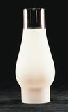 Clear glass oil lamp chimney with a 2-5/8 inch base, designed for lamps and lighting, part of chimneys and globes collection, featured in best sellers and promo eligible items.