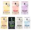 Selection of handmade Grooming and Personal Hygiene bar soaps in various natural formulations including Epsom Salt, Pine Tar, Charcoal, Oatmeal, Rose Clay, Witch Hazel, and Buttermilk, featured in Health & Wellness, Soaps and Soapmaking, USA Made, Best Sellers, and Promo Eligible collections.