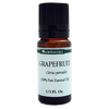 Amber glass bottle with black cap containing handcrafted grapefruit essential oil, 100% pure and quality tested for use in Health & Wellness, soapmaking, and candlemaking supplies.