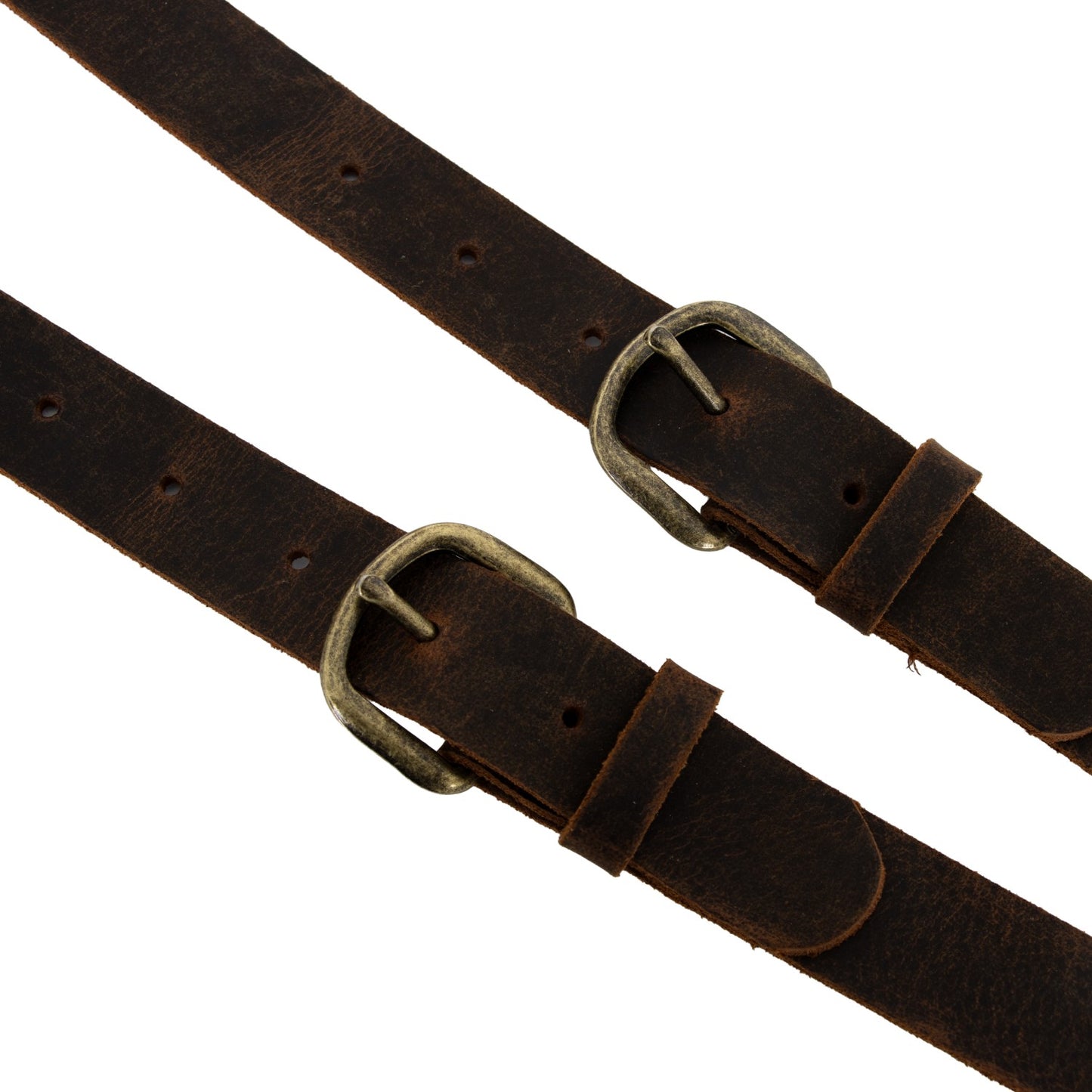 Amish-Made Leather Suspenders with Trigger Snaps