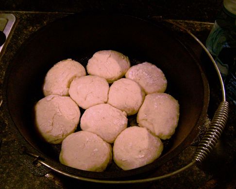 Dutch oven biscuits done 1