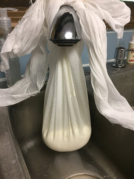 Straining Ricotta