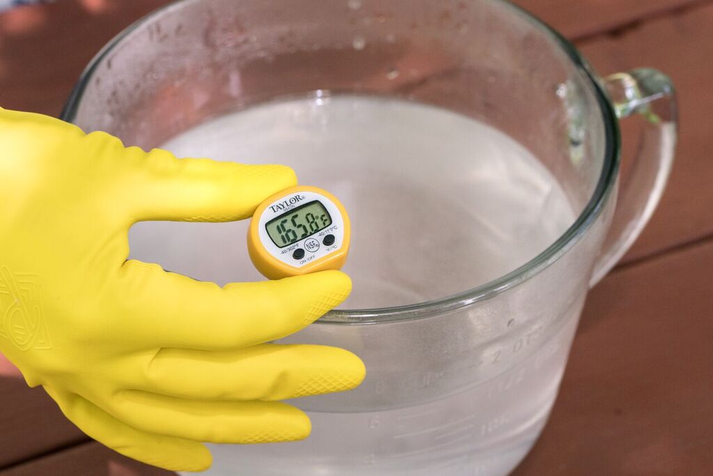 lye water temp