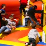 Children love the bounce house!