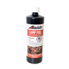 Black 32 oz bottle of genuine Aladdin lamp fuel with red and white label highlighting no kerosene odor, designed for clean burning and long wick life, suitable for Lamps & Lighting and Lamp and Lantern Fuel collections.