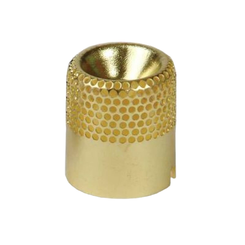 Brass flame spreader with textured grip, designed for durable use in oil lamps, fitting Lamps & Lighting, Parts and Accessories, Lamp Burners and Collars, and Best Sellers collections.