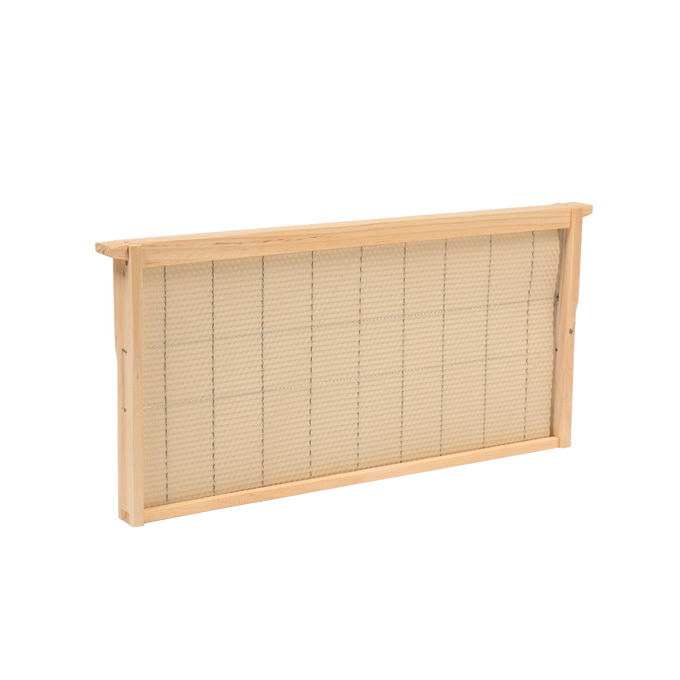 Handcrafted Amish made wooden beehive frame with fine metal wire foundation, part of USA made beekeeping supplies in Farm, Garden & Tool and 10-Frame Hives collections.