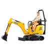 Bruder Toys JCB 8010 CTS Micro Excavator with Worker