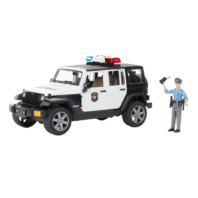Bruder Toys Jeep Wrangler Rubicon Police Vehicle with Officer