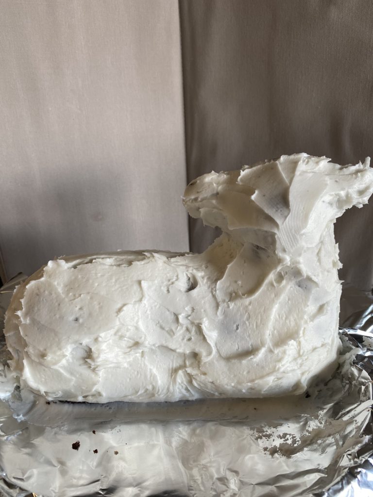 frosted lamb cake