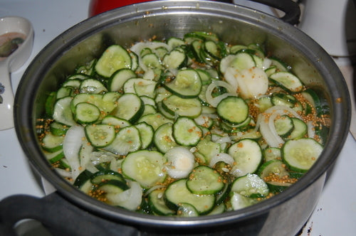 Simmering releases flavor and color from the spices.
