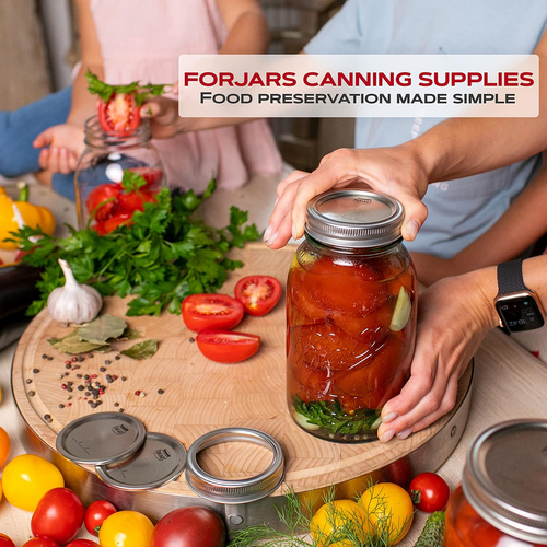 FORJARS Canning Lids for Regular or Wide Mouth Jars