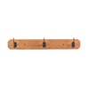 Handcrafted oak wallboard featuring three durable metal hooks, Amish made in the USA, perfect for organizing coats, included in Home & Decor, Household Helpers, and Best Sellers collections.