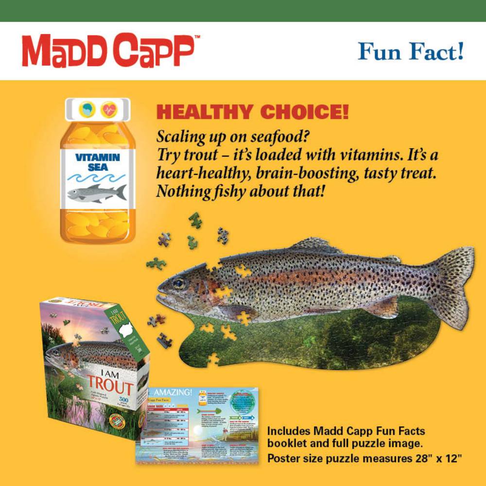 Shaped Jigsaw Puzzle - Trout | Lehman's