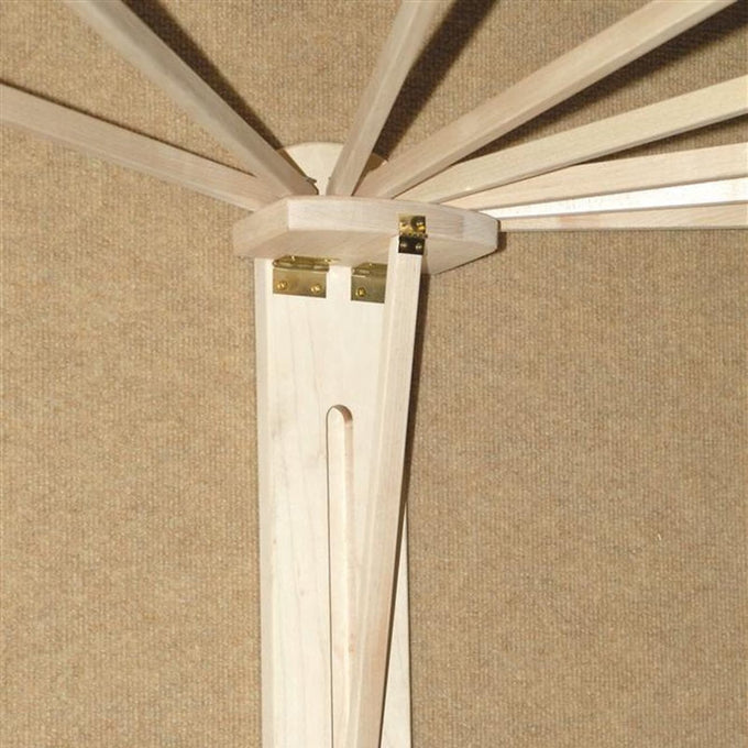 8-Arm Wooden Wall Dryer