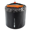 Compact black drawstring storage bag with orange camping utensils on top, designed for outdoor use, featured in Farm, Garden & Tool, Camping, Best Sellers, and Promo Eligible collections.