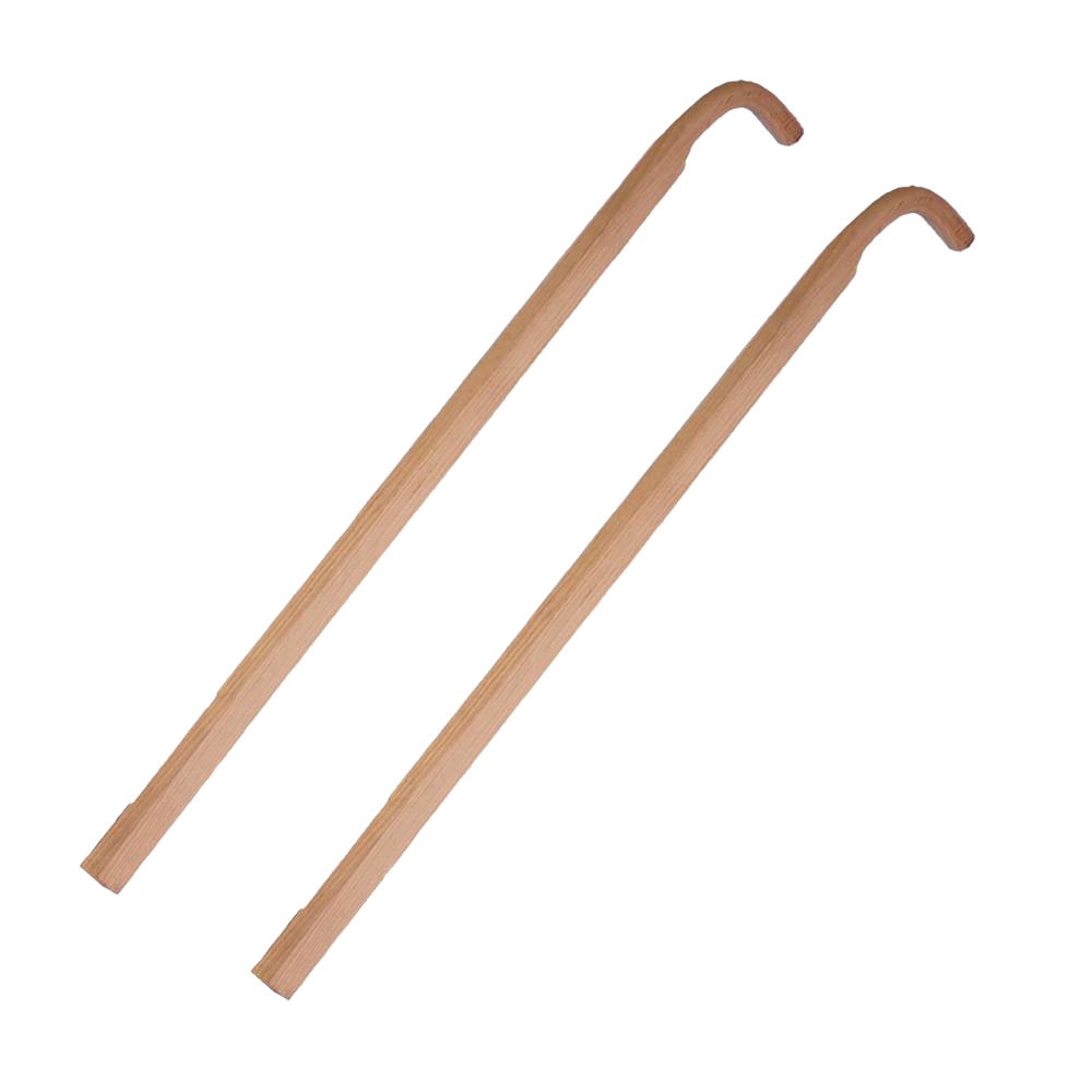 Pair of handcrafted Amish made hardwood plow and cultivator handles, slightly dressed and sanded from #1 grade wood, featured in Farm, Garden & Tool, Digging and Cultivating, Best Sellers, and Promo Eligible collections.
