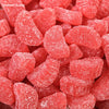 Close-up of bright red cherry slice candies coated in sugar crystals, evoking sweet nostalgia, featured in Kitchen & Food, Snacks and Sweets, Food, Best Sellers, and Promo Eligible collections.