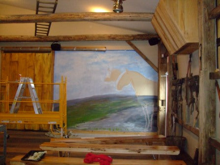 chalk drawing for mural