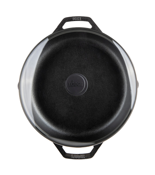 Lodge Chef Collection Cast Iron Everyday Pan with Lid - 12"