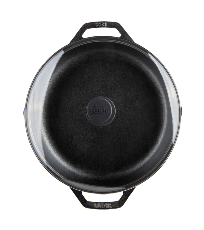 Lodge Chef Collection Cast Iron Everyday Pan with Lid - 12"