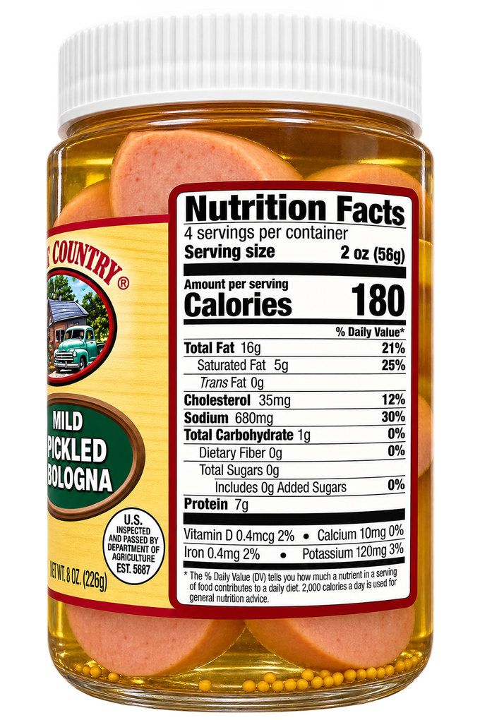 Mild Pickled Bologna - 2 Jars