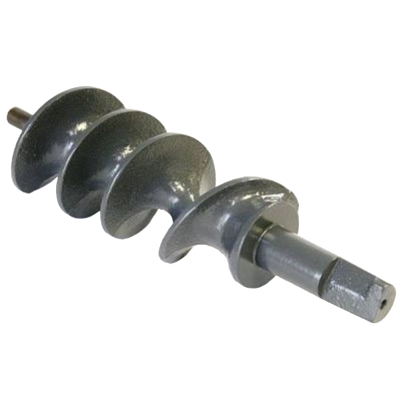 Heavy-duty metal feed auger with stud for grinders, handcrafted in the USA, suited for Kitchen & Food, Specialty Equipment, Butchering Supplies, USA Made, and Best Sellers collections.